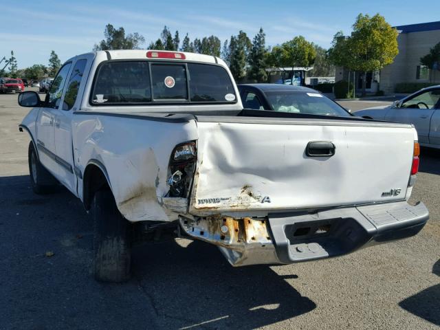 5TBRT34101S155156 - 2001 TOYOTA TUNDRA ACC WHITE photo 3