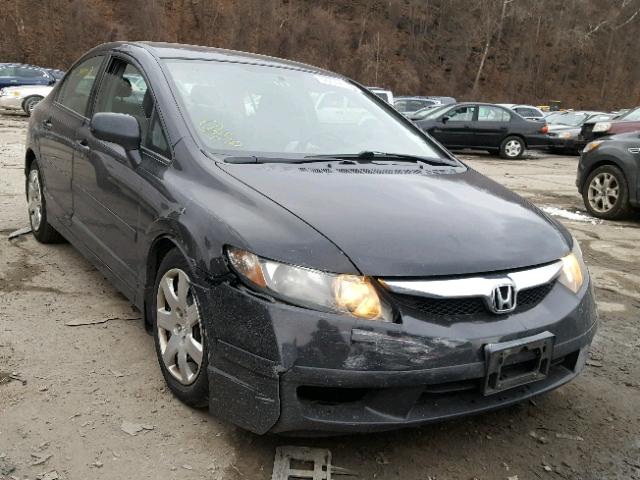 2HGFA16529H319586 - 2009 HONDA CIVIC LX BLACK photo 1