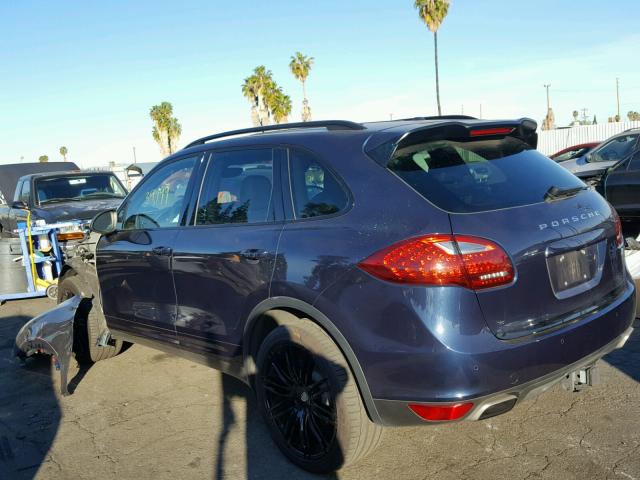 WP1AA2A24ELA00195 - 2014 PORSCHE CAYENNE BLUE photo 3