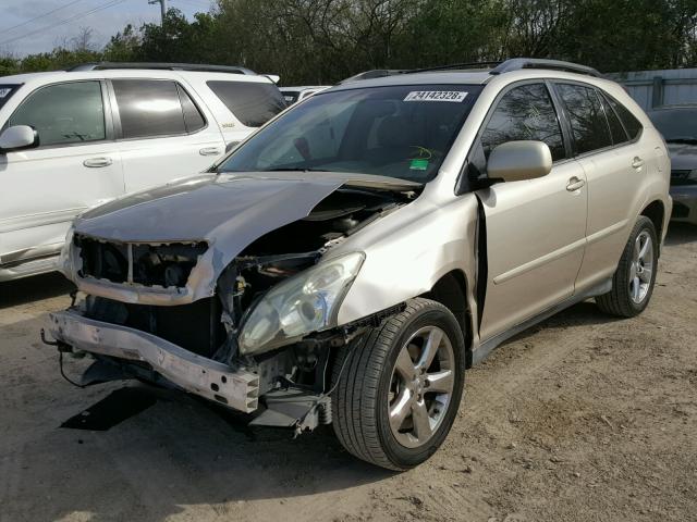 2T2GA31U55C028075 - 2005 LEXUS RX 330 GOLD photo 2