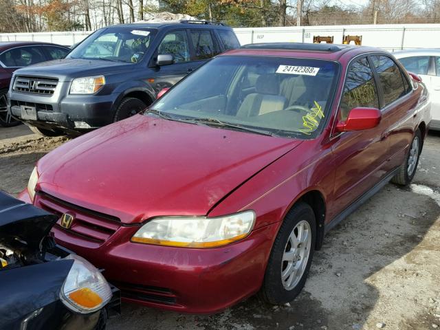 1HGCG66802A076017 - 2002 HONDA ACCORD EX RED photo 2