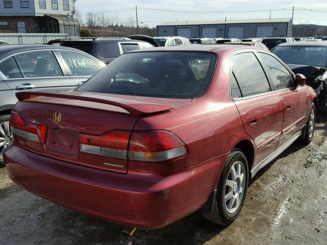 1HGCG66802A076017 - 2002 HONDA ACCORD EX RED photo 4