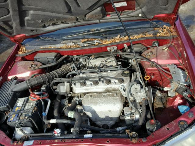 1HGCG66802A076017 - 2002 HONDA ACCORD EX RED photo 7