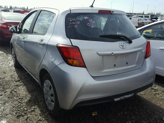 VNKKTUD35HA077343 - 2017 TOYOTA YARIS L SILVER photo 3