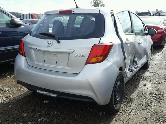 VNKKTUD35HA077343 - 2017 TOYOTA YARIS L SILVER photo 4