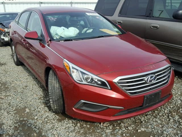 5NPE24AF2GH349670 - 2016 HYUNDAI SONATA SE RED photo 1