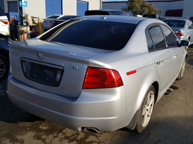 19UUA66265A032593 - 2005 ACURA TL SILVER photo 4