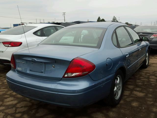 1FAFP53U26A107741 - 2006 FORD TAURUS SE BLUE photo 4