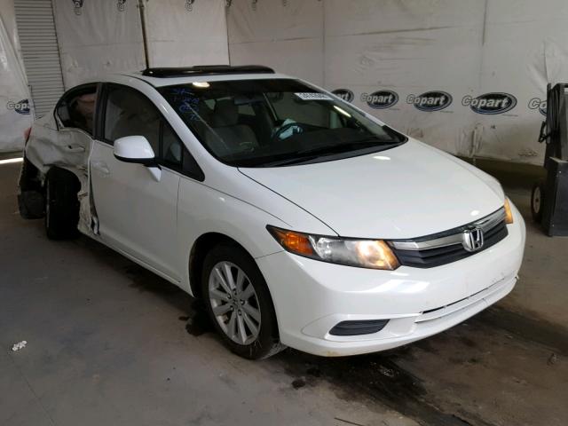 19XFB2F80CE081414 - 2012 HONDA CIVIC EX WHITE photo 1