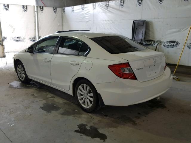 19XFB2F80CE081414 - 2012 HONDA CIVIC EX თეთრი ფოტო 3