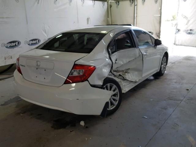 19XFB2F80CE081414 - 2012 HONDA CIVIC EX თეთრი ფოტო 4