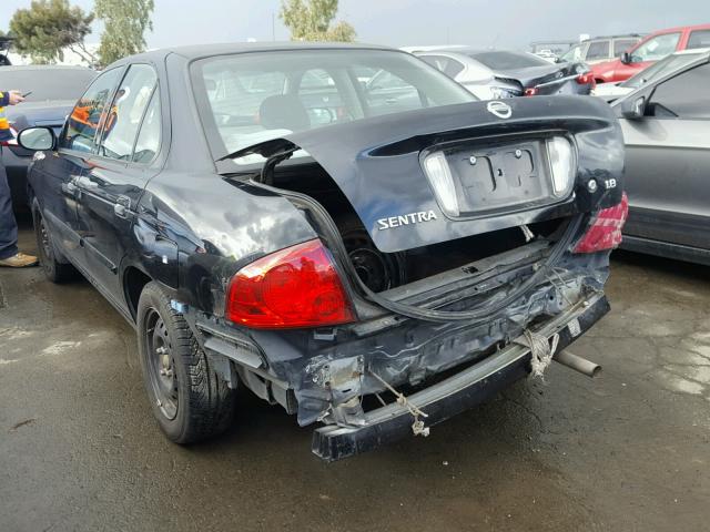 3N1CB51D16L508336 - 2006 NISSAN SENTRA 1.8 BLACK photo 3