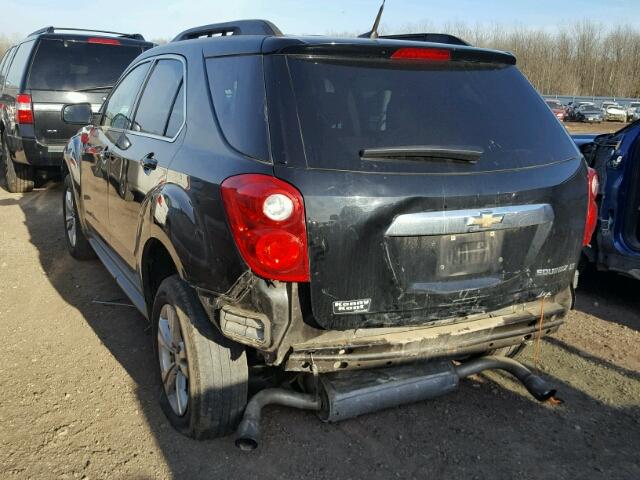 2GNFLDE32D6106479 - 2013 CHEVROLET EQUINOX LT BLACK photo 3