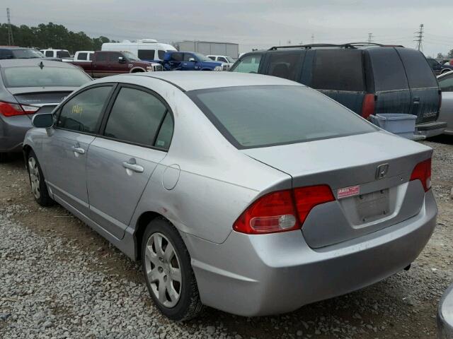 1HGFA16516L033419 - 2006 HONDA CIVIC LX SILVER photo 3