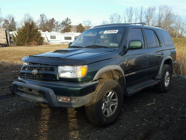 JT3HN86RXX0255374 - 1999 TOYOTA 4RUNNER SR GREEN photo 2