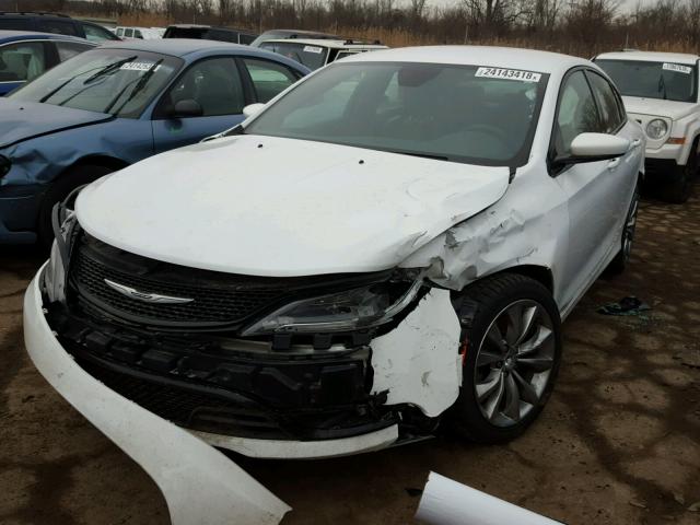 1C3CCCDG7GN100594 - 2016 CHRYSLER 200 S WHITE photo 2