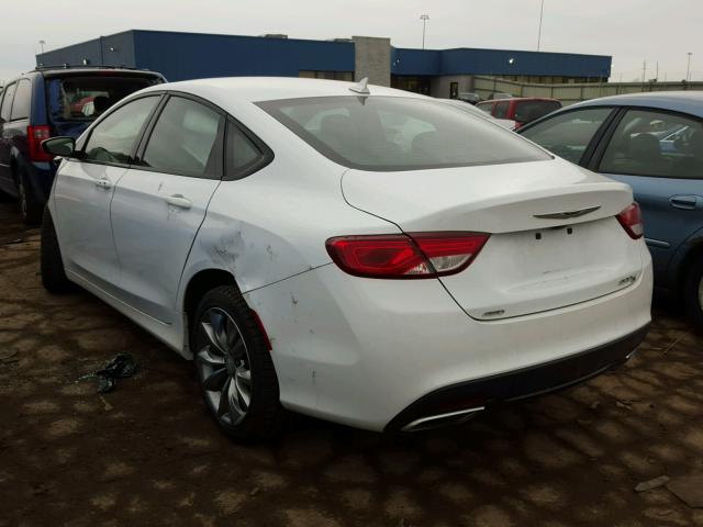 1C3CCCDG7GN100594 - 2016 CHRYSLER 200 S WHITE photo 3