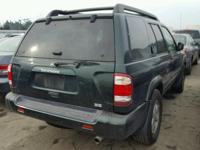 JN8DR09X42W658836 - 2002 NISSAN PATHFINDER GREEN photo 4