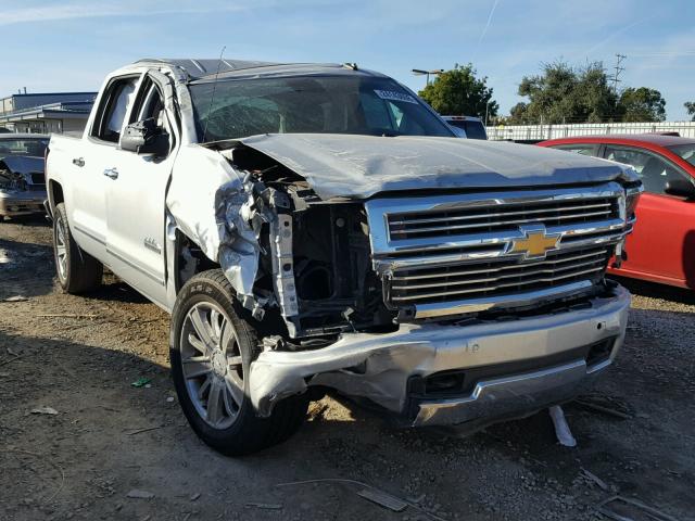 3GCUKTEJXEG453642 - 2014 CHEVROLET SILVERADO SILVER photo 1