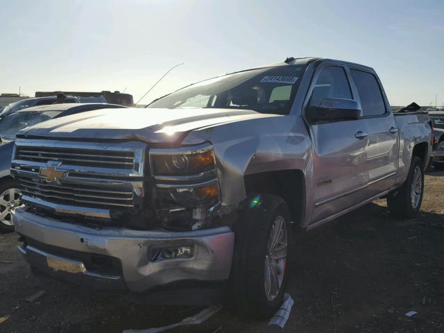 3GCUKTEJXEG453642 - 2014 CHEVROLET SILVERADO SILVER photo 2