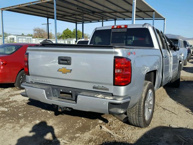 3GCUKTEJXEG453642 - 2014 CHEVROLET SILVERADO SILVER photo 4