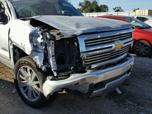 3GCUKTEJXEG453642 - 2014 CHEVROLET SILVERADO SILVER photo 9