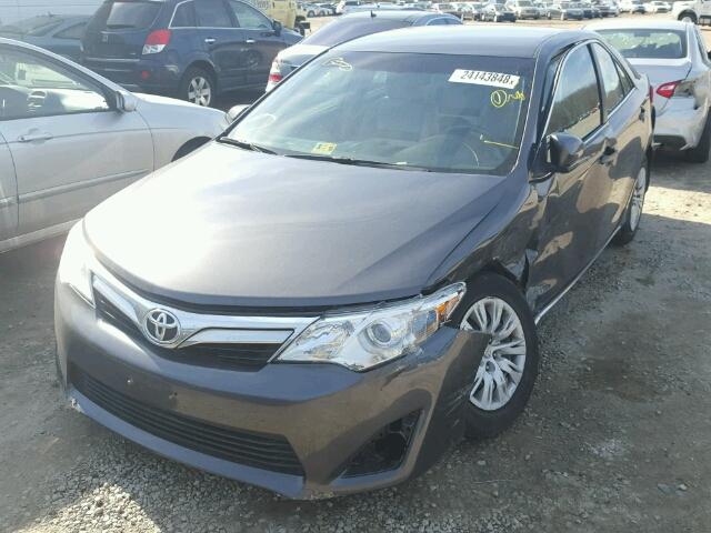 4T4BF1FK5DR302518 - 2013 TOYOTA CAMRY L GRAY photo 2