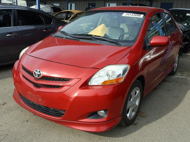 JTDBT923971182376 - 2007 TOYOTA YARIS RED photo 2