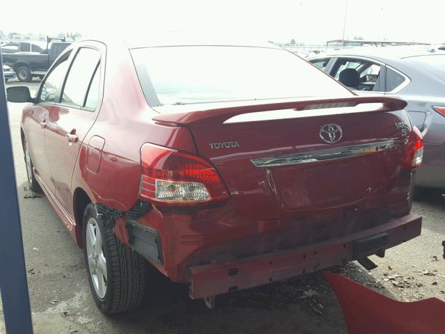 JTDBT923971182376 - 2007 TOYOTA YARIS RED photo 3