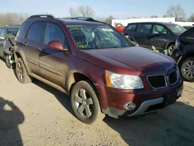 2CKDL73F176028966 - 2007 PONTIAC TORRENT MAROON photo 1