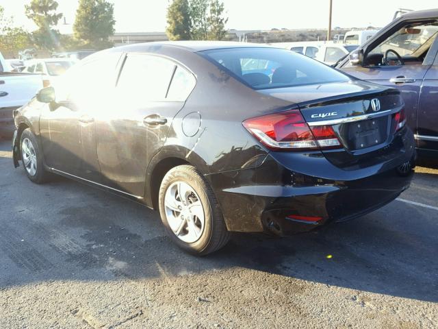 2HGFB2F5XFH554994 - 2015 HONDA CIVIC LX BLACK photo 3