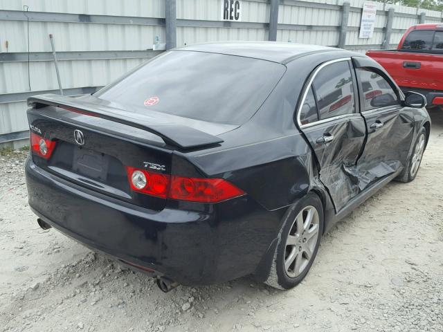 JH4CL96814C031105 - 2004 ACURA TSX BLACK photo 4