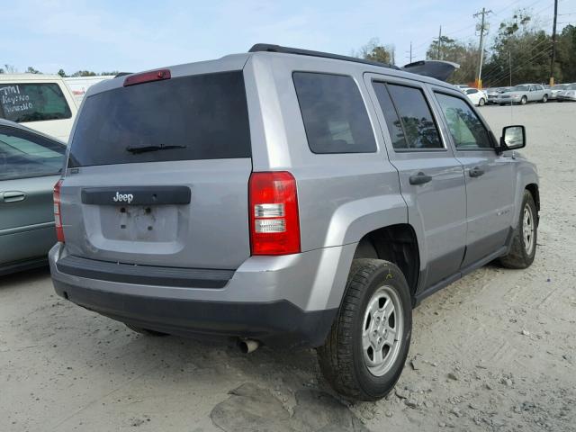 1C4NJPBAXGD589479 - 2016 JEEP PATRIOT SP GRAY photo 4