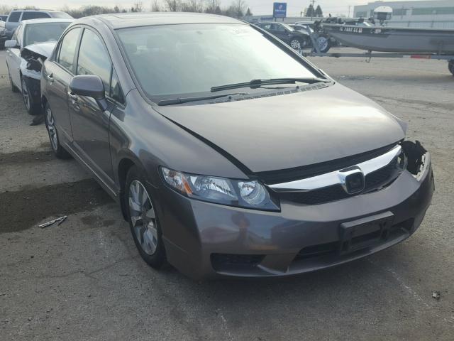 1HGFA16949L014001 - 2009 HONDA CIVIC EXL BROWN photo 1