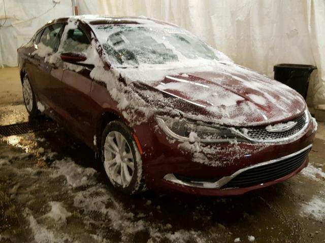 1C3CCCAB4GN187878 - 2016 CHRYSLER 200 LIMITE MAROON photo 1