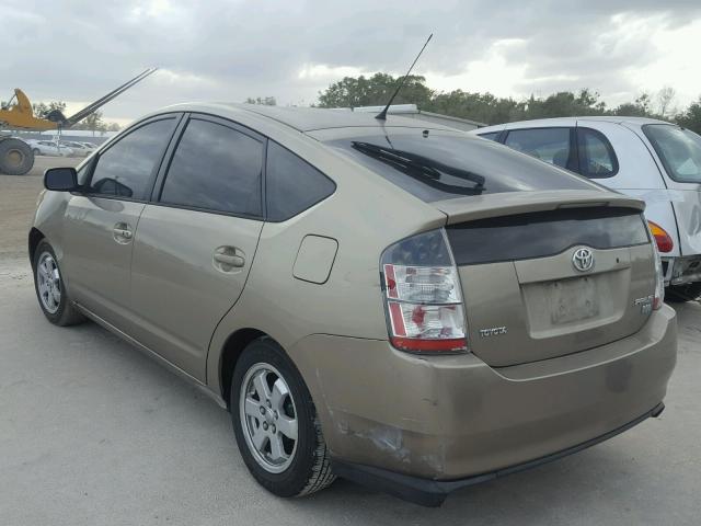 JTDKB20U153074101 - 2005 TOYOTA PRIUS GOLD photo 3