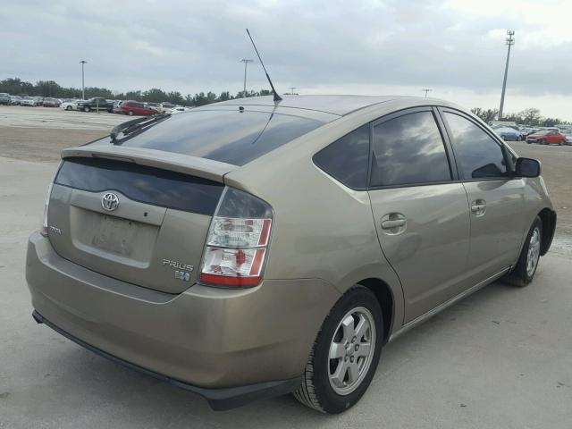 JTDKB20U153074101 - 2005 TOYOTA PRIUS GOLD photo 4