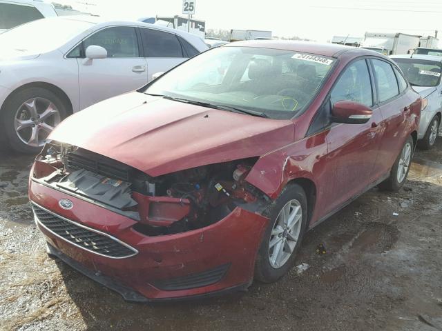 1FADP3F28FL239235 - 2015 FORD FOCUS SE MAROON photo 2