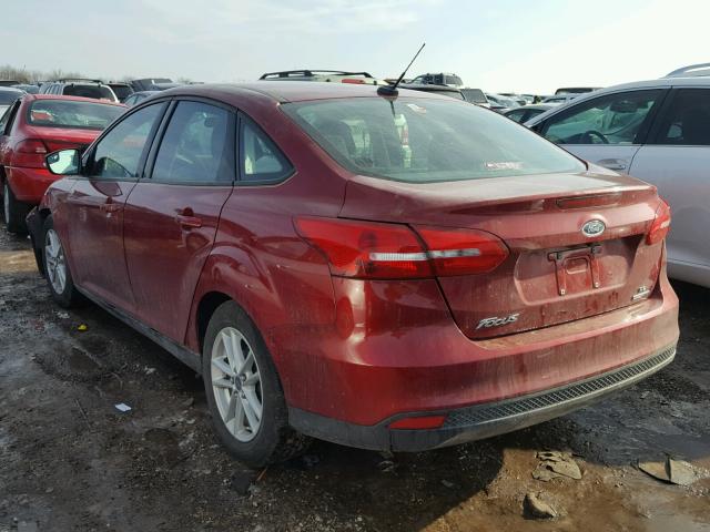 1FADP3F28FL239235 - 2015 FORD FOCUS SE MAROON photo 3