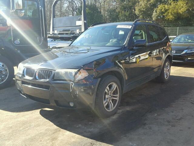 WBXPA93416WG88827 - 2006 BMW X3 3.0I BLACK photo 2