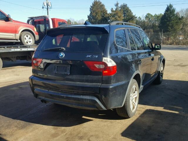 WBXPA93416WG88827 - 2006 BMW X3 3.0I BLACK photo 4