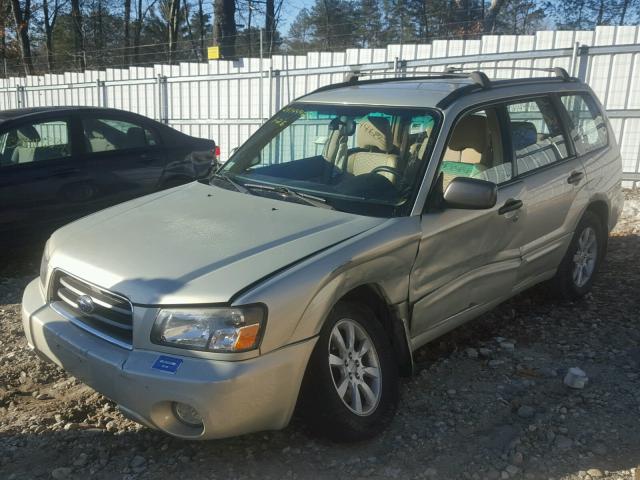 JF1SG65695H709867 - 2005 SUBARU FORESTER 2 GREEN photo 2