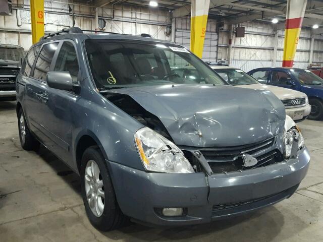 KNDMB233566085937 - 2006 KIA SEDONA EX BLUE photo 1