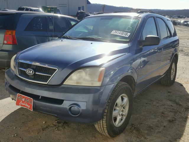 KNDJC733865591734 - 2006 KIA SORENTO EX BLUE photo 2