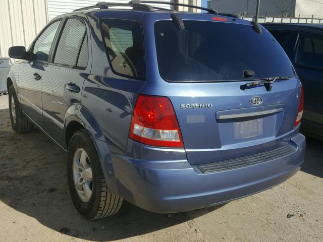 KNDJC733865591734 - 2006 KIA SORENTO EX BLUE photo 3