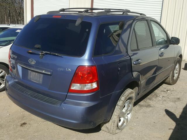 KNDJC733865591734 - 2006 KIA SORENTO EX BLUE photo 4