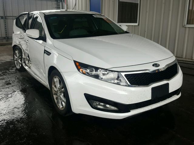 5XXGM4A74DG138330 - 2013 KIA OPTIMA LX WHITE photo 1