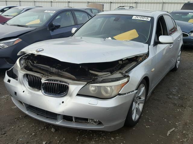 WBANB53526CP01308 - 2006 BMW 550 I SILVER photo 2