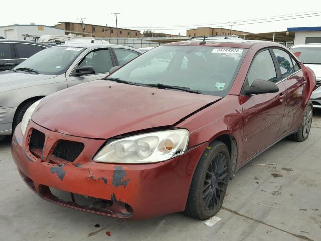 1G2ZG57B984102106 - 2008 PONTIAC G6 BASE BURGUNDY photo 2