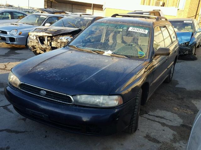 4S3BK4358V7309716 - 1997 SUBARU LEGACY L GREEN photo 2